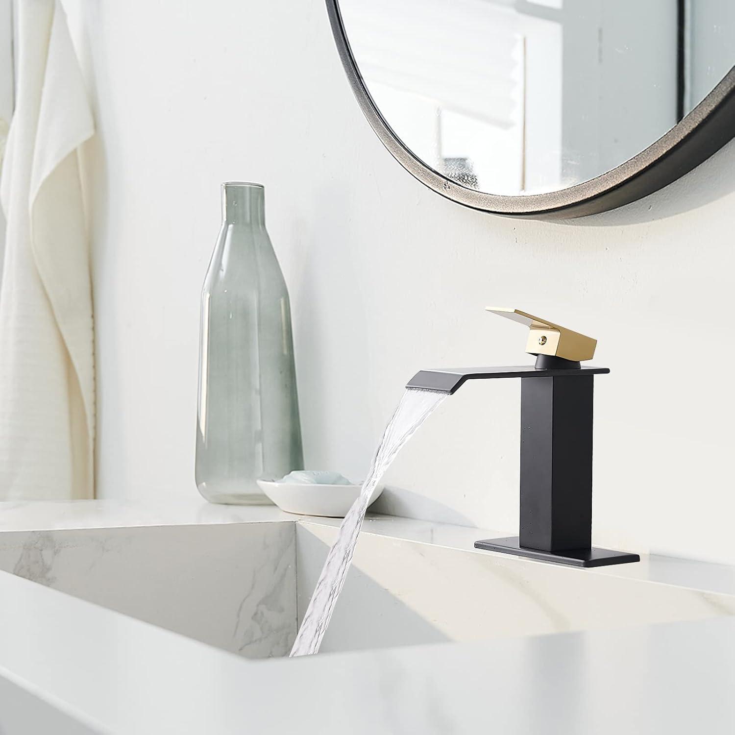 VIBRANTBATH Single-Hole Single-handle Bathroom Faucet with Drain Assembly YZJ9004-N-2