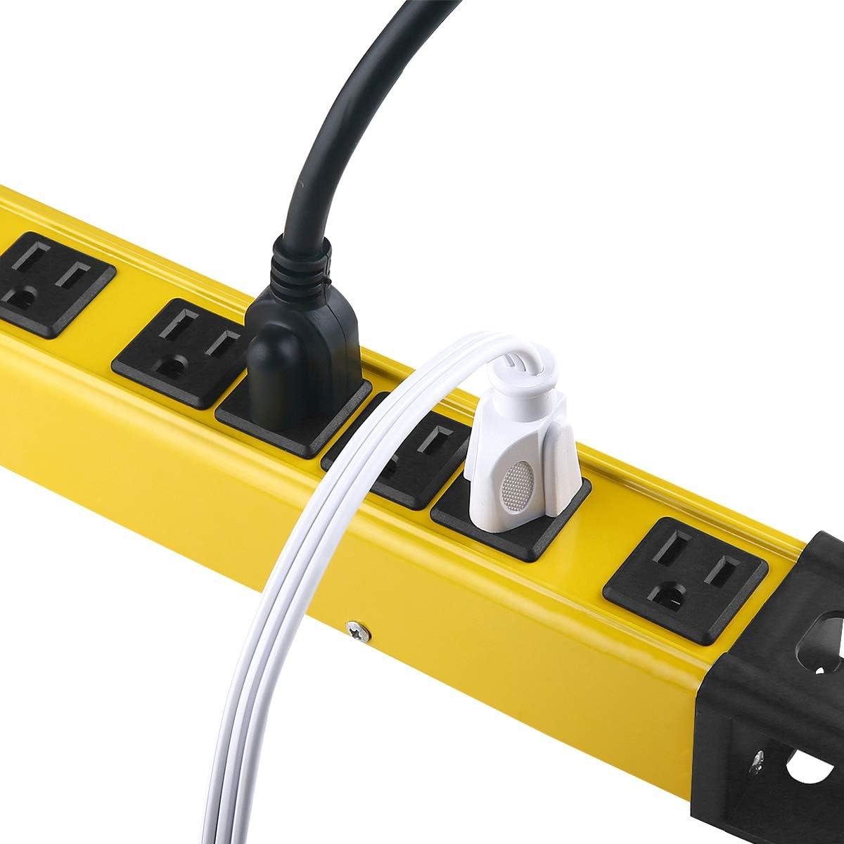 Strongway 6-Outlet Steel Power Strip, 14/3 Ga., 15 Amps