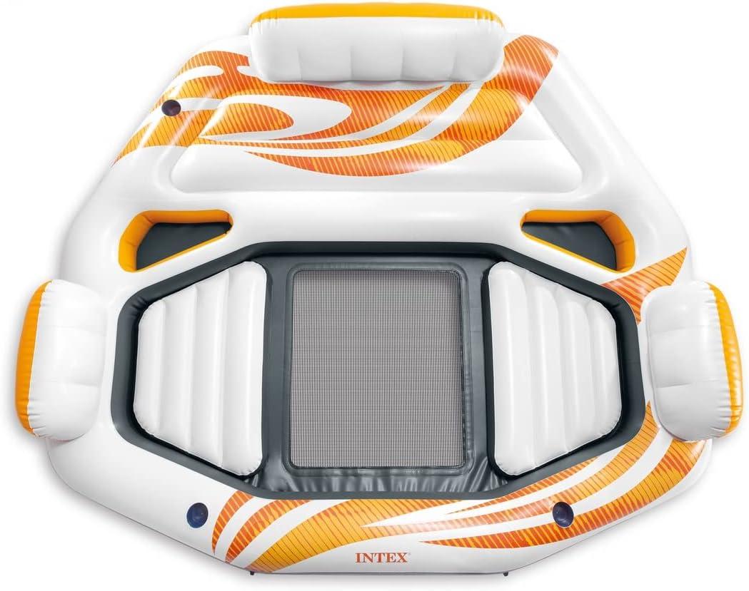Intex Vista Inflatable Lake Island Raft Float 94" W x 81" L x 20" H