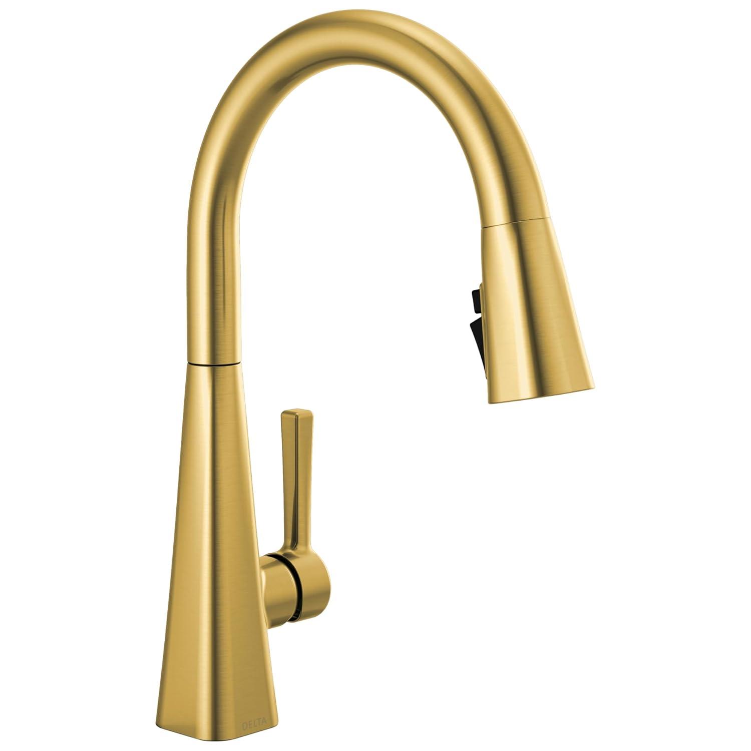 Lenta Pull Down Sprayer Kitchen Sink Faucet, Single Handle Kitchen Faucet