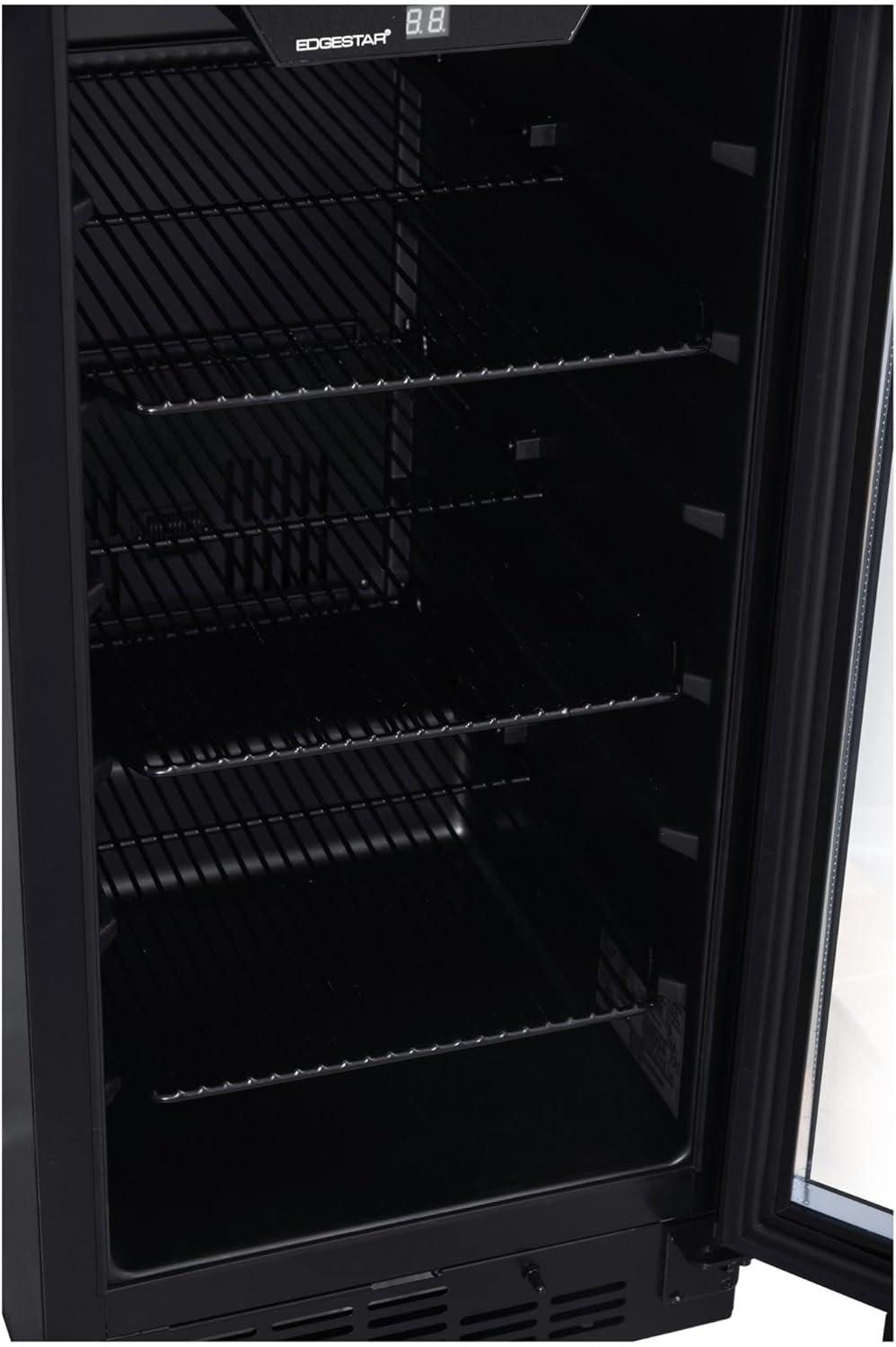 EdgeStar BBR901BL 15 Inch Wide 80 Can Built-In Beverage Center with Slim Design