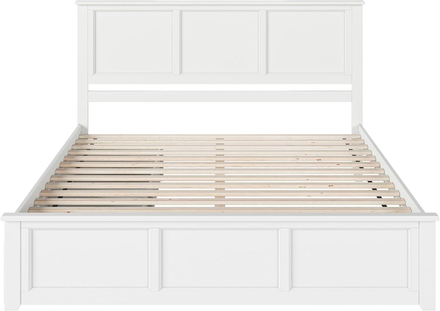 Madison Solid Wood Platform Bed with Matching Footboard & Storage Drawers