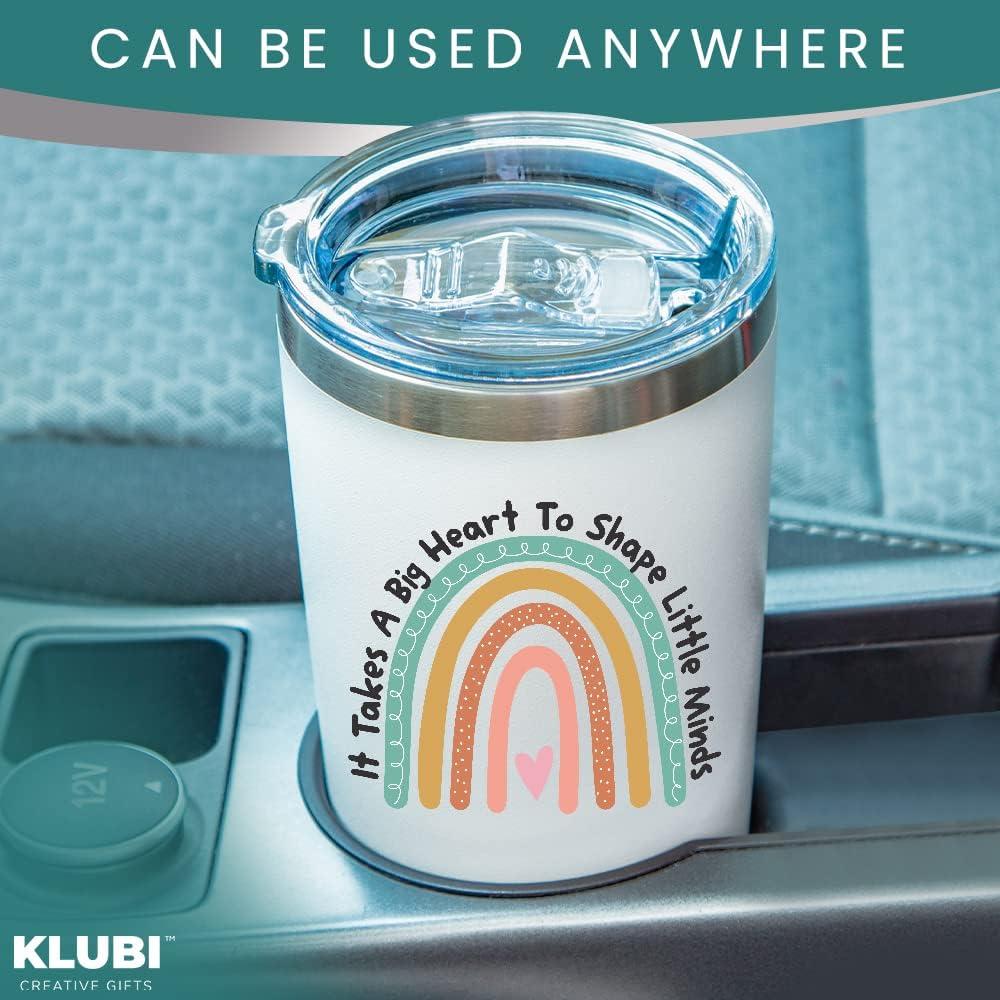 Teacher Gifts Coffee Mug - It Takes a Big Heart to Shape Little Minds 20oz Tumbler/Mug with Handle - Cute Idea for Appreciation Week, Women, Teaching, Best, Thank You, Birthday, Valentines Day