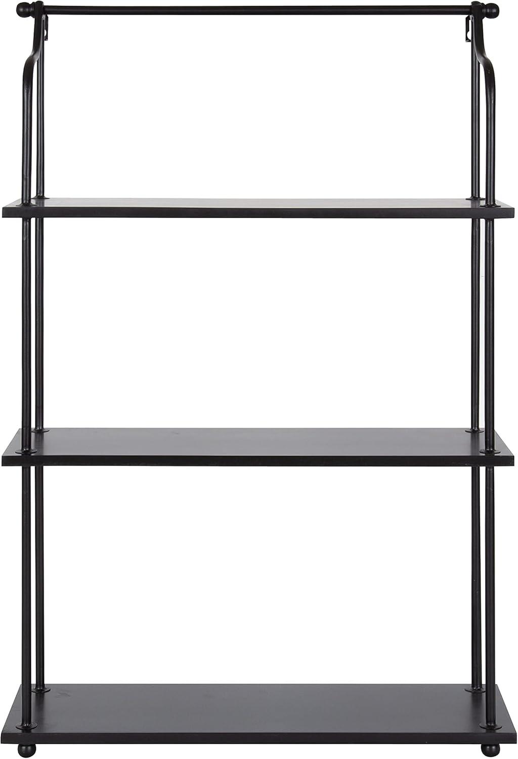 21" x 32" Walters Wood/Metal 3 Tier Shelving - Kate & Laurel All Things Decor