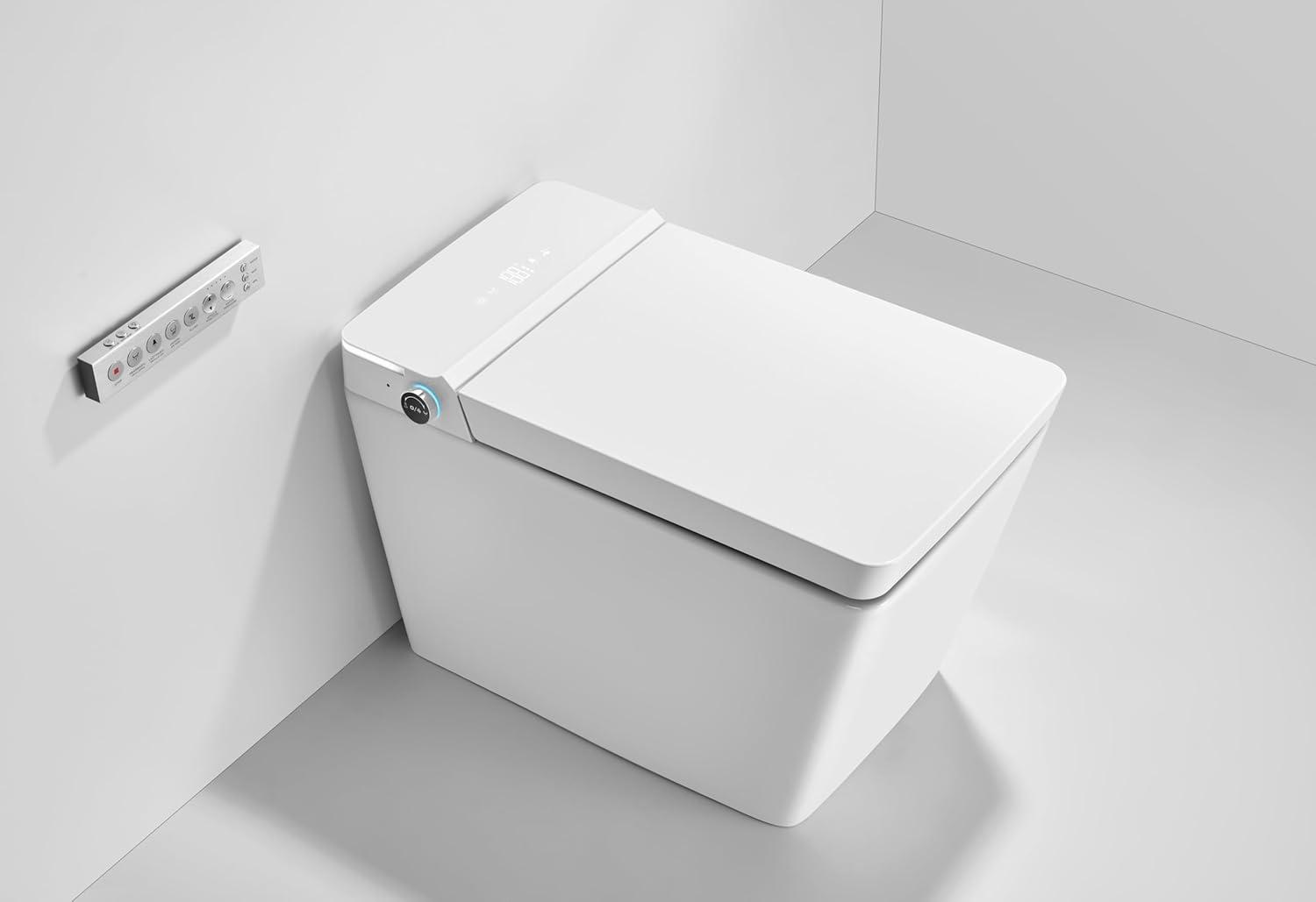 Smart Living&Technology 1.2 Gallons GPF Elongated Bidet Toilet (Seat Included)