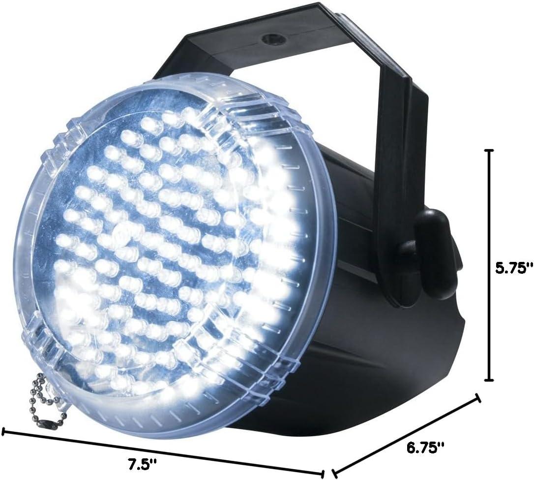 Compact Black LED Strobe Light with 96 LEDs