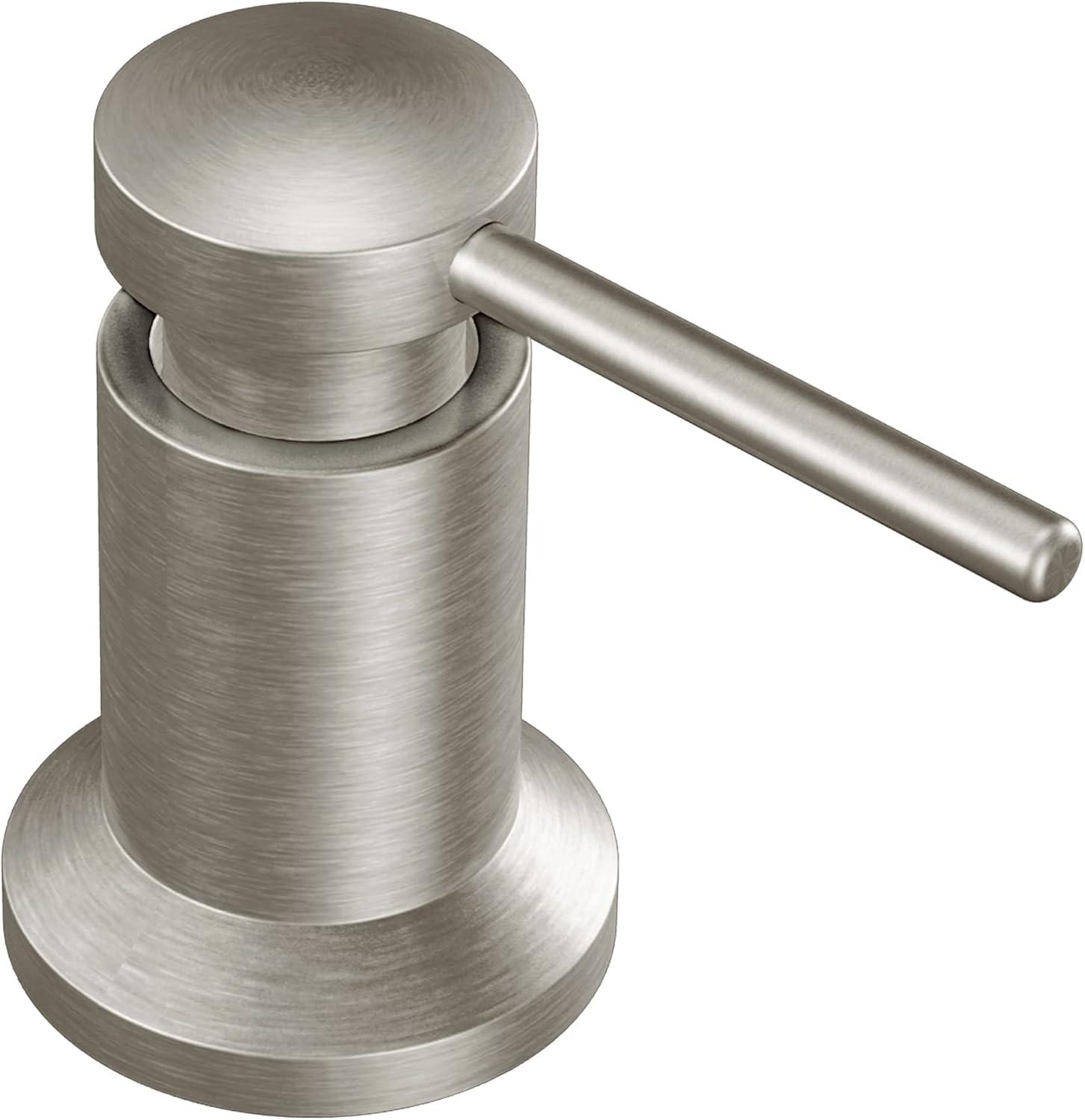 Moen Deck Mounted Kitchen Soap Dispenser with Refillable Bottle