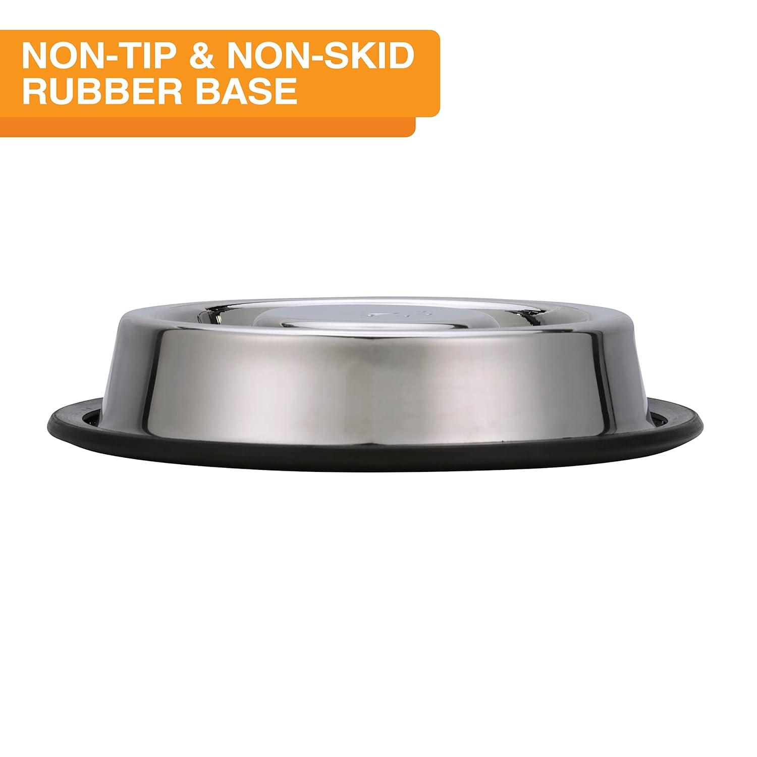 Neater Pets Stainless Steel Non-Tip Slow Feed Bowl - Improves Digestion, Stops Obesity, and Slows Down Eating, 3/4 Cup