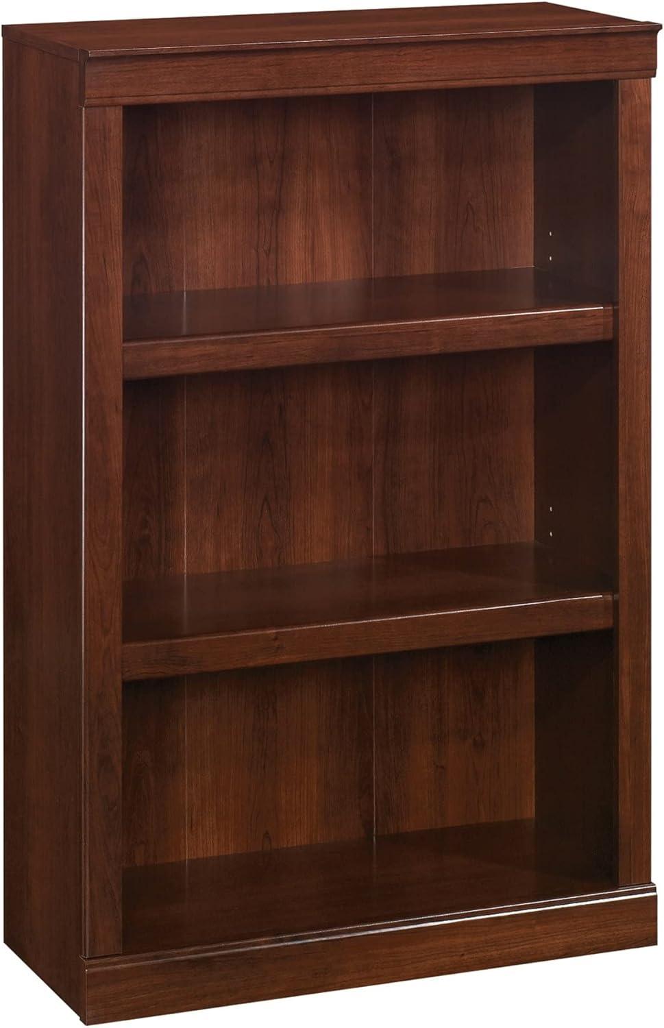 Mulled Cherry Adjustable 45"H 3-Shelf Engineered Wood Bookcase