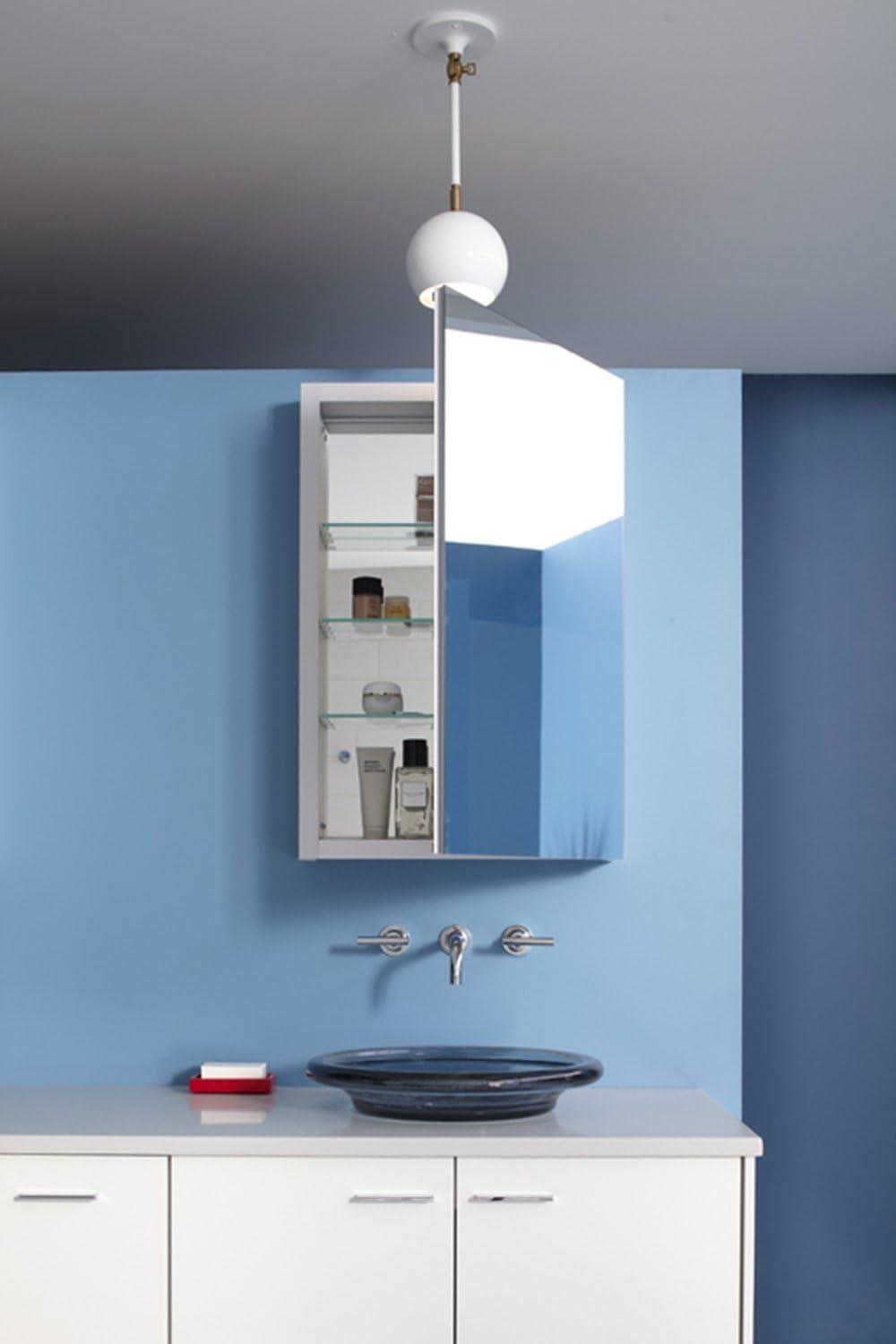 Verdera® Recessed or Surface Mount Medicine Cabinet with 3 Adjustable Shelves