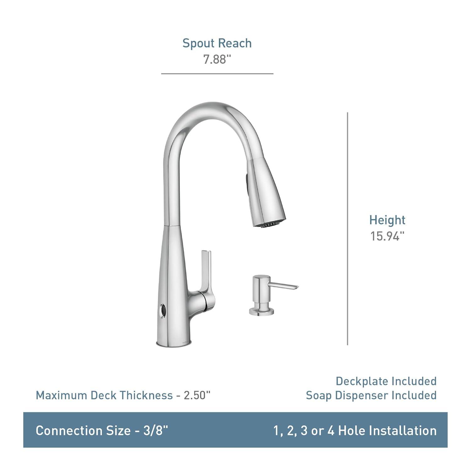 Haelyn Touchless Single-Handle Pulldown Sprayer Kitchen Faucet with MotionSense Wave and Power Clean