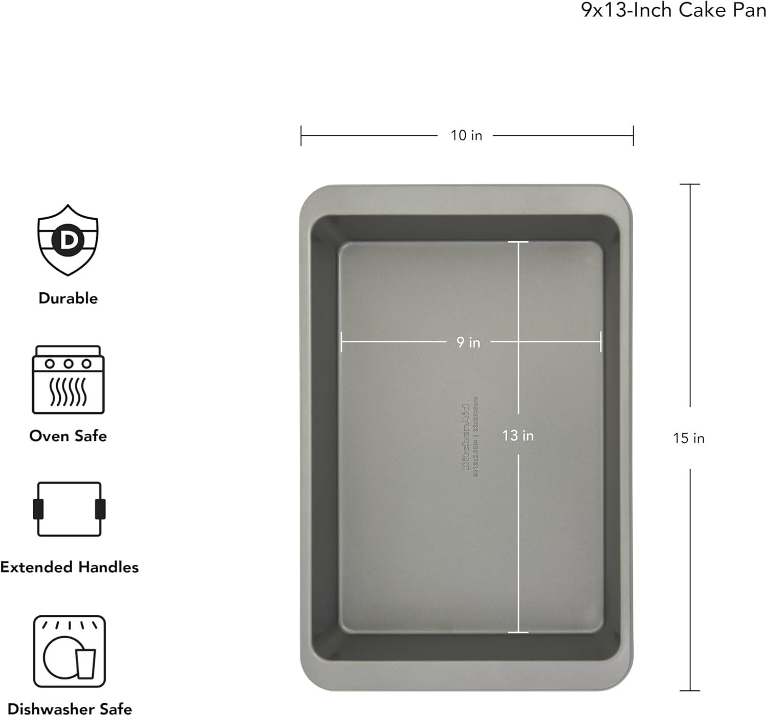 Contour Silver Nonstick Aluminized Steel 9x13 Cake Pan