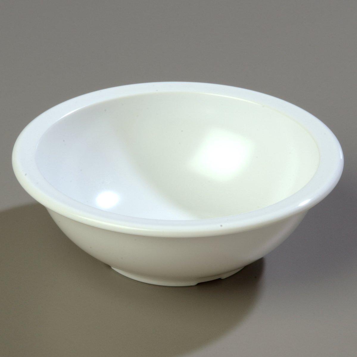 White 16-Ounce Melamine Soup and Chowder Bowl