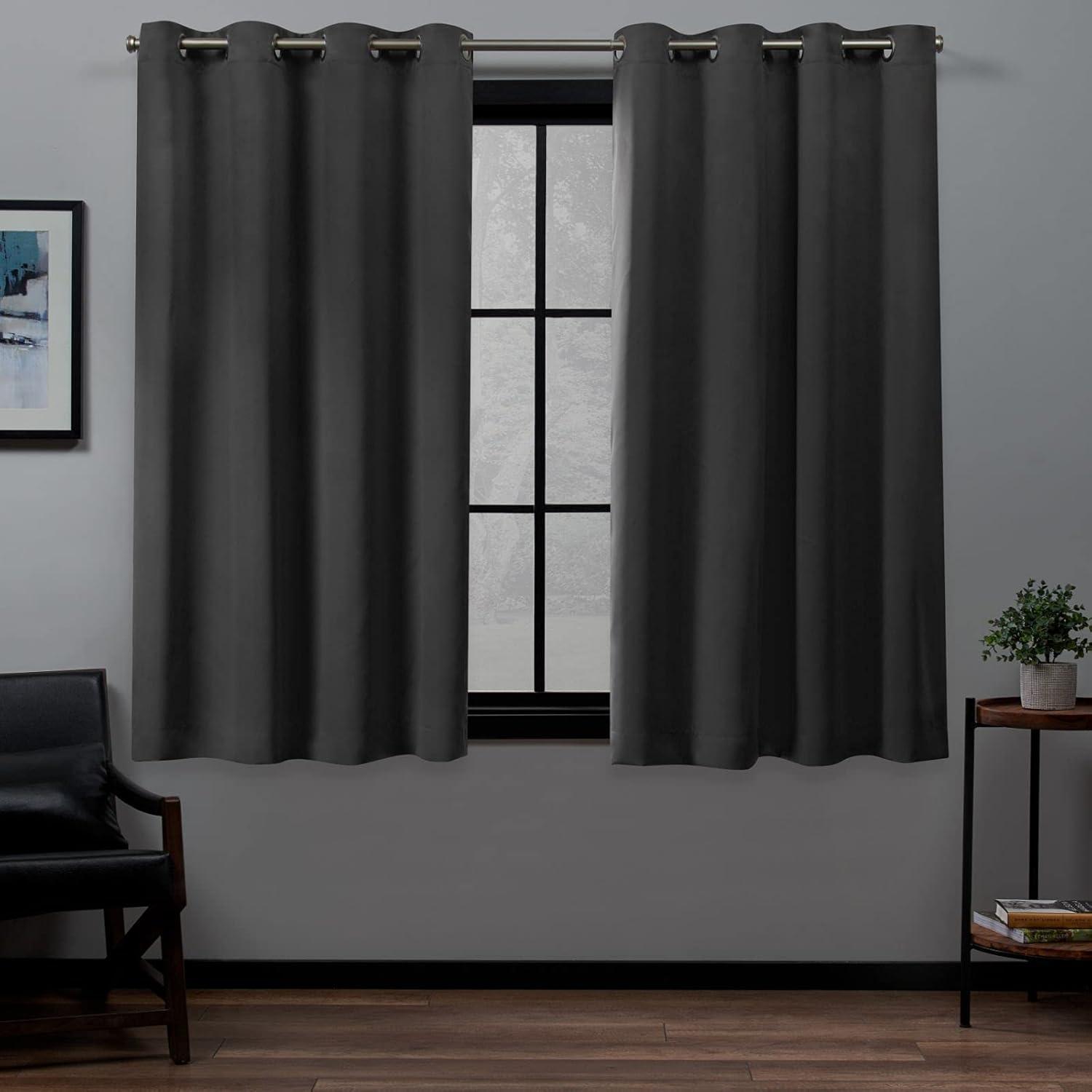 Set of 2 Academy Total Blackout Grommet Top Curtain Panel - Exclusive Home