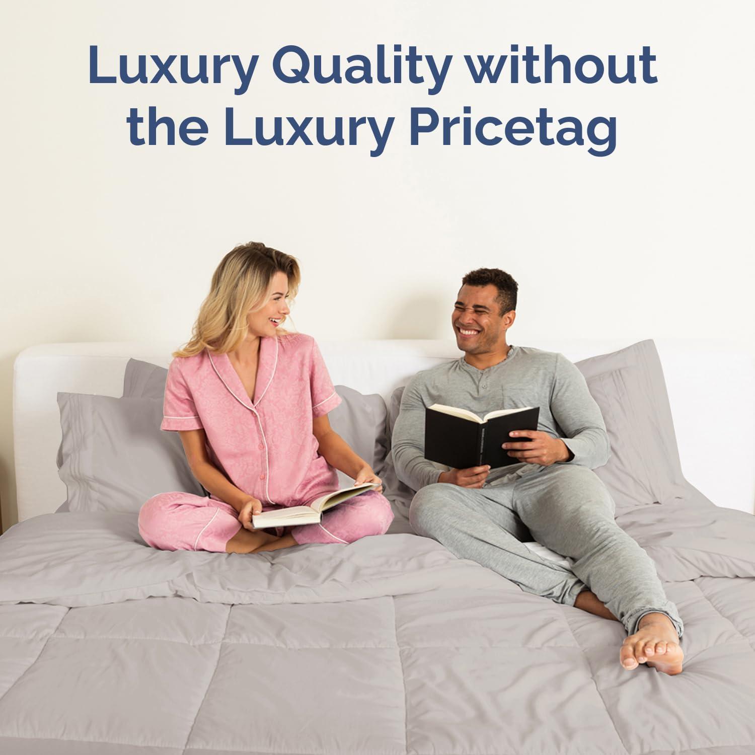 CGK Linens Premium Quality Goose Down Alternative Comforter - Warm & Lightweight