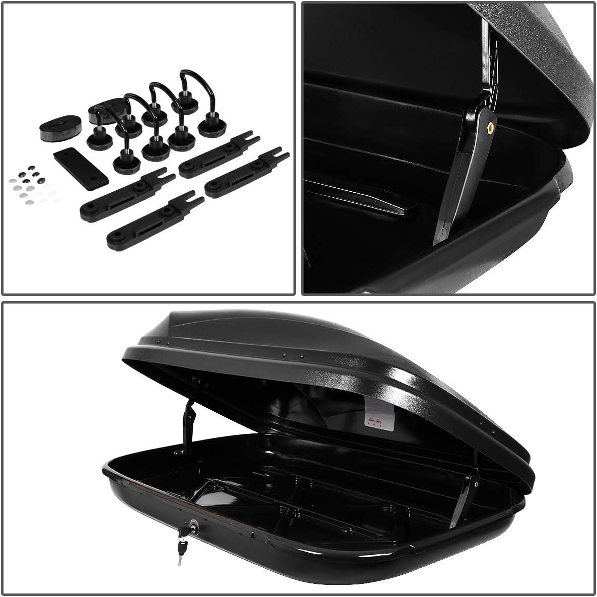 DNA Motoring Lightweight Waterproof Automotive Cargo Boxes, Black, 53" x 34" x 15"