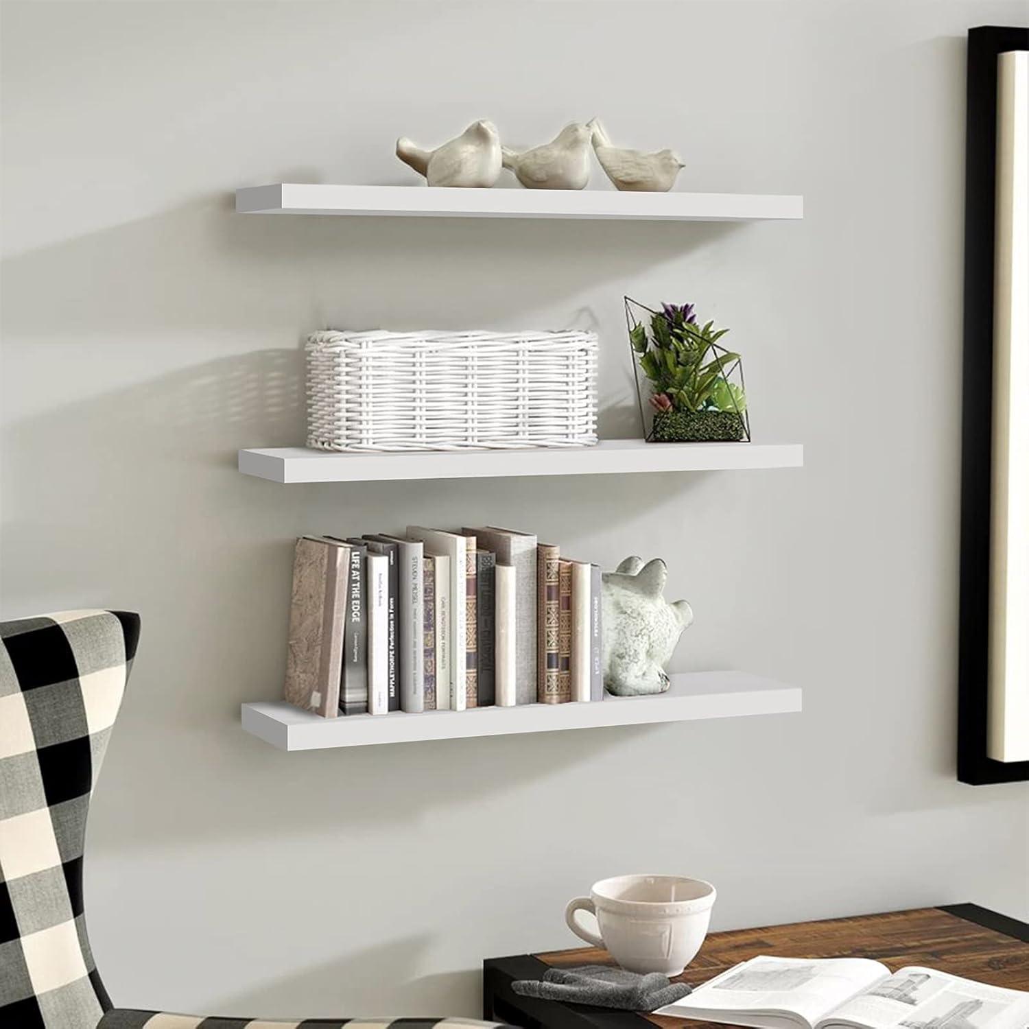 Floating Wall Shelves,Set of 3