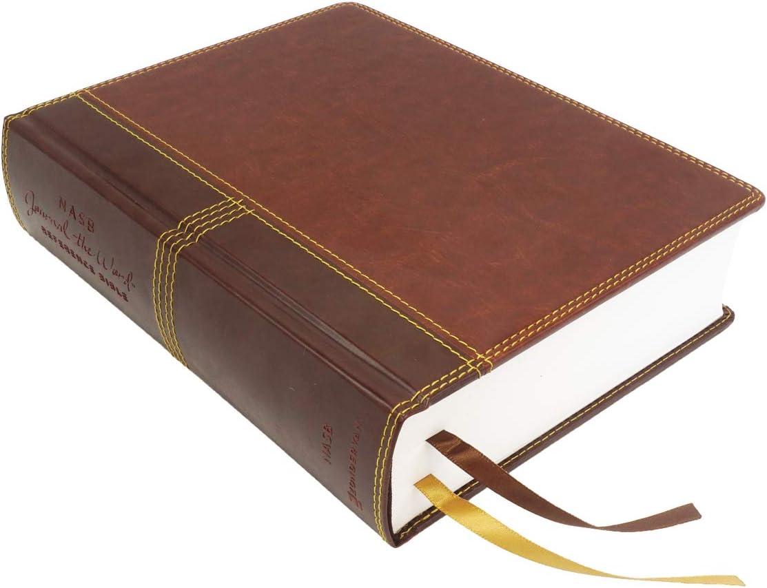 Nasb, Journal the Word Reference Bible, Leathersoft Over Board, Brown, Red Letter Edition, 1995 Text, Comfort Print - by  Zondervan (Hardcover)