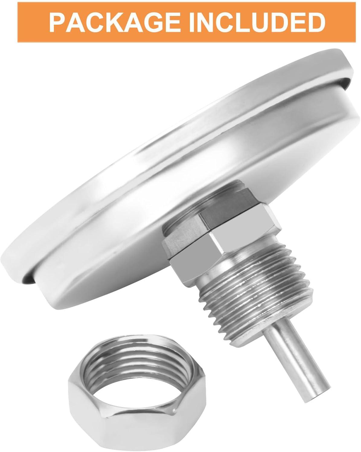 BBQ Grill Thermometer Heat Indicator Replacement Parts for Kitchenaid 720-0787D, 720-0819, 720-0745, 720-0733A, 720-0745B, 720-0826 - Compatible Barbeque Temperature Gauge Thermostat