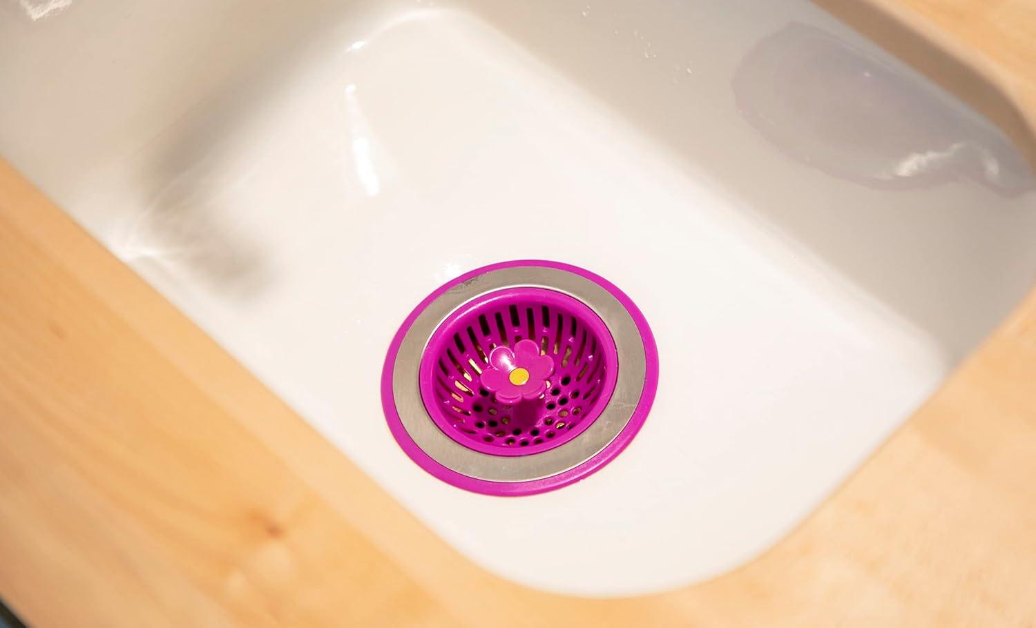 Joie Bloom Assorted Plastic/Stainless Steel Sink Strainer
