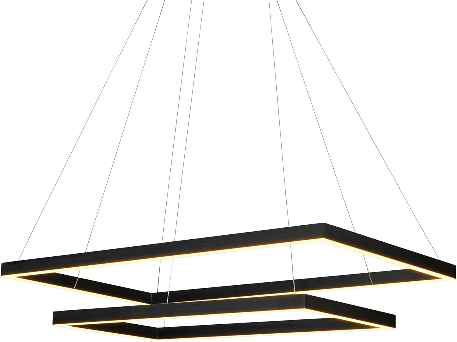 Atria Duo 29" Linear Integrated LED Pendant Height Adjustable ETL Certified Two-Tier Chandelier