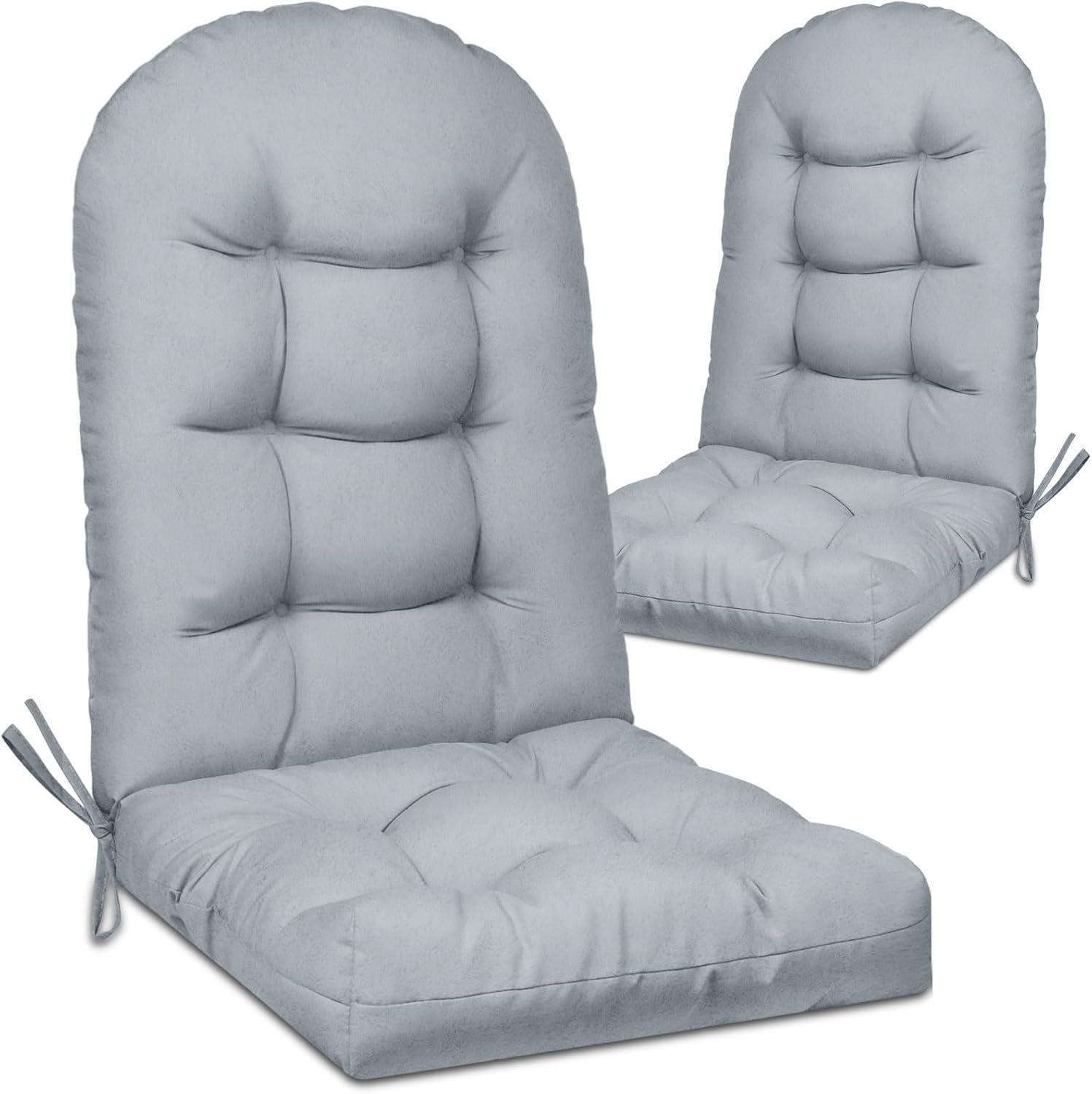 Crestlive Products Adirondack Style Patio Outdoor Chair Cushion for Adirondack Chair or Lounge Rocking Chair - See picture 2-Piece Set, Navy Blue