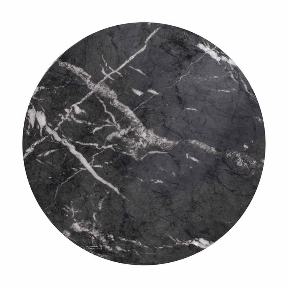 Rue Black MarbleSide Table by TOV Furniture