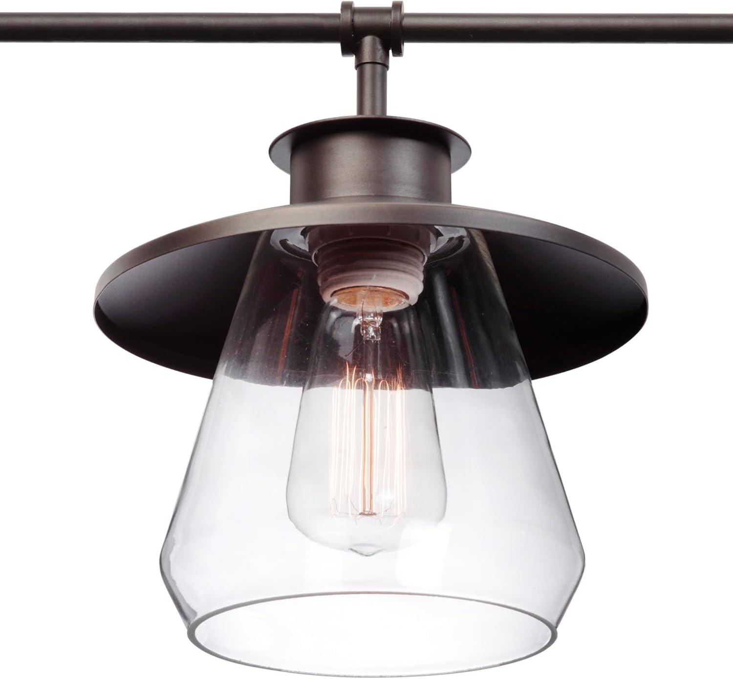 Globe Electric Nate 4-Light Oil Rubbed Bronze Pendant, 65382