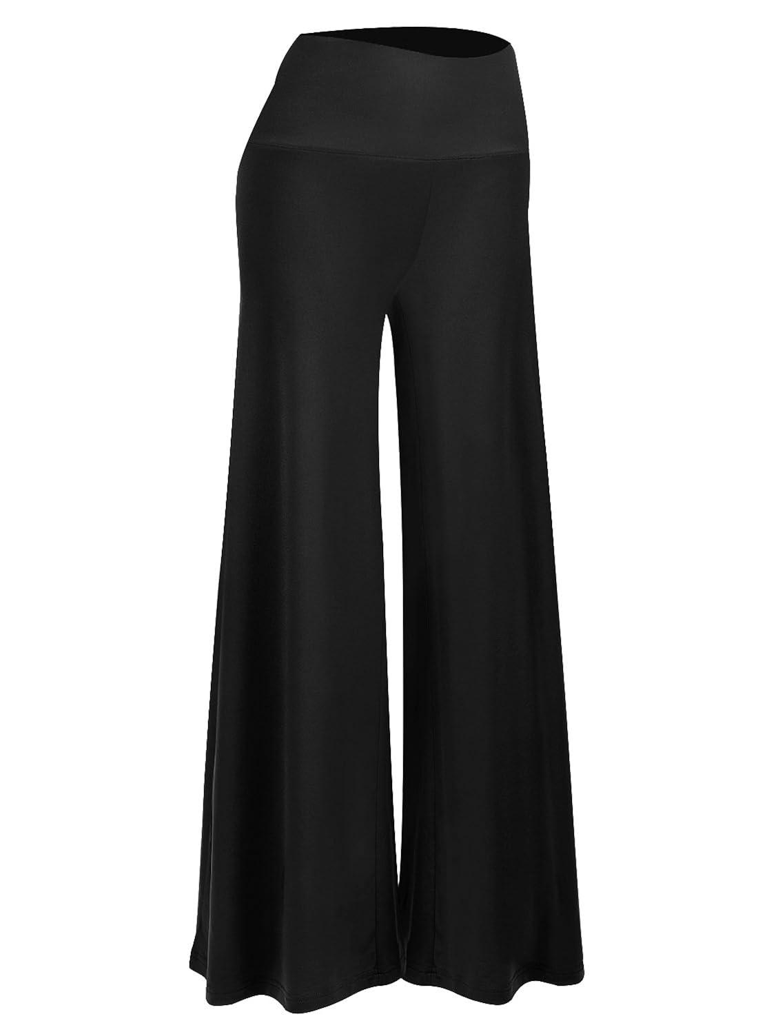 Arolina Women's Stretchy Wide Leg Palazzo Lounge Pants with Pockets Casual Comfy High Waist Palazzo Pants for Women Dressy
