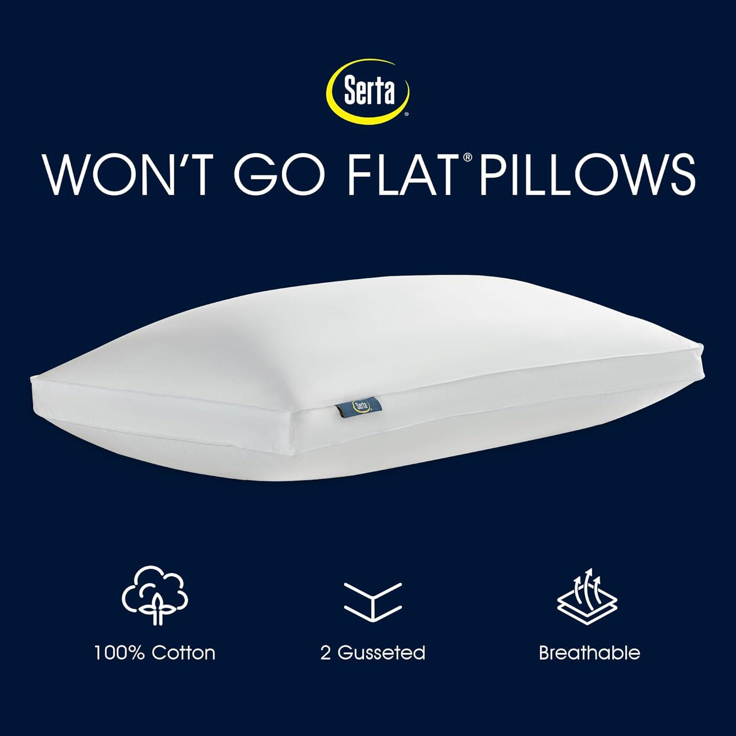 Serta Serta 300 Thread Medium Down Bed Pillow