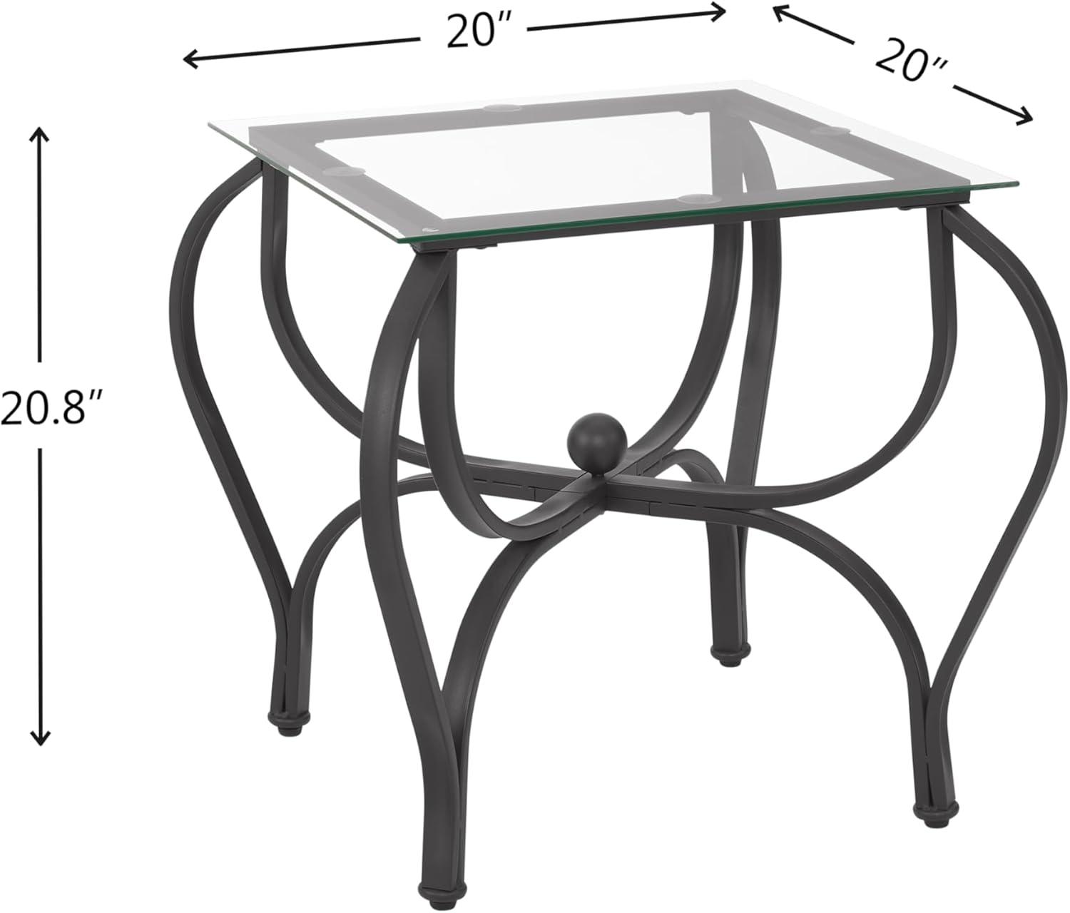 OYang Coffee Table Set Of 3, Living Room Tables Set with 2 Square End Side Table, Rectangle Long Desk, Retro Living Room Set for Apartment, Home, Office