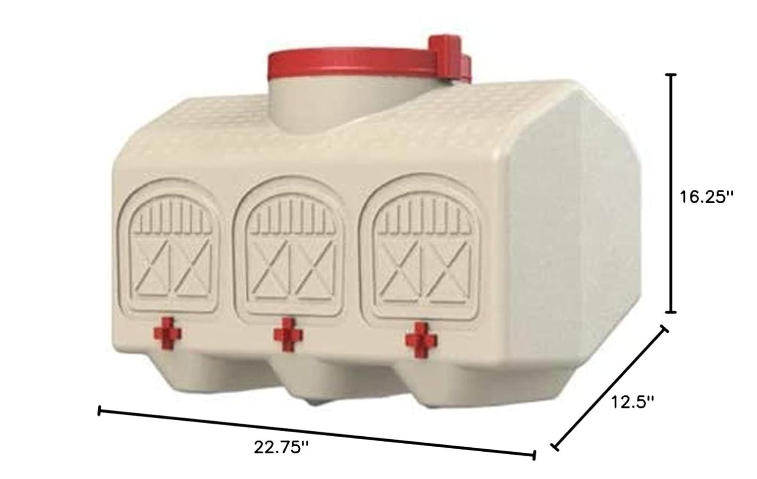Large Beige Plastic Automatic Chicken Waterer with No Spill System