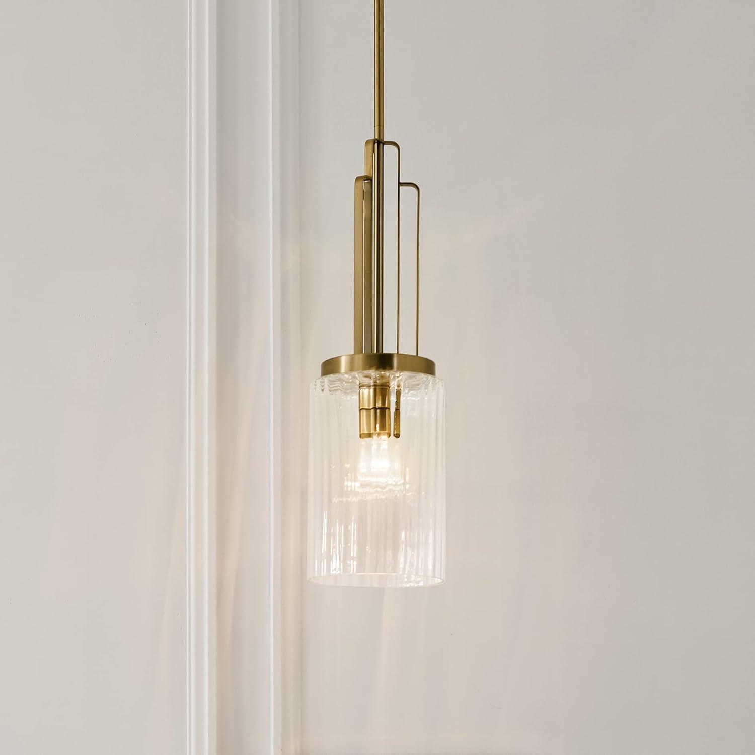 Kichler Lighting Kimrose 1 - Light Pendant in  Brushed Natural Brass