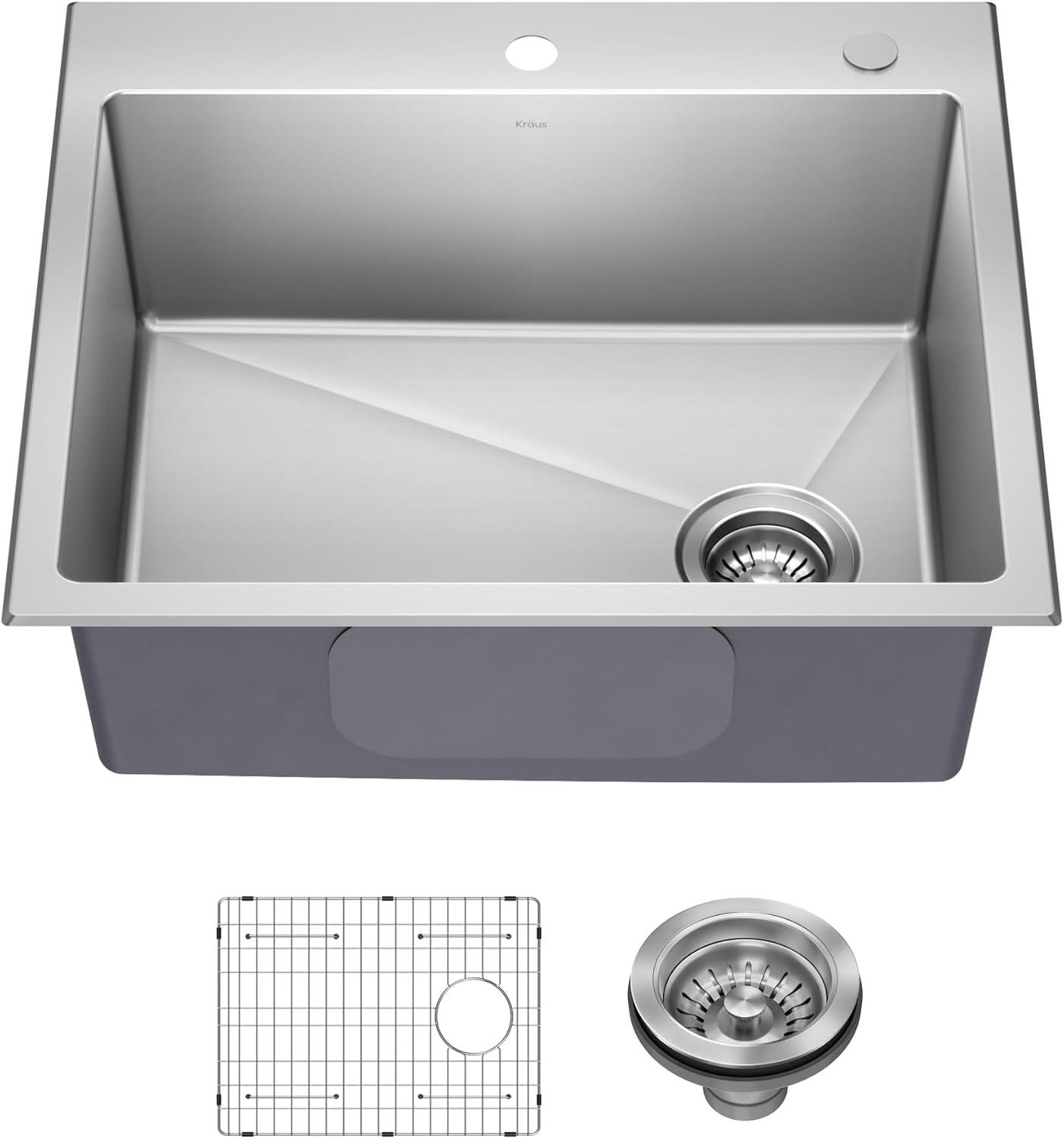 KRAUS Fairlane Undermount 18-Gauge Stainless Steel Kitchen Sink