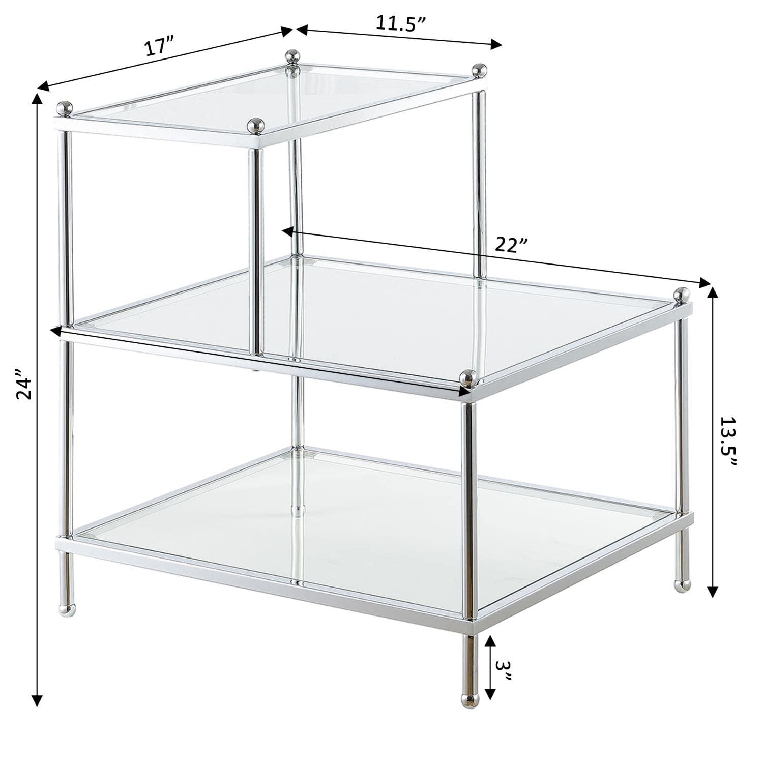 Royal Crest 3 Tier Step End Table