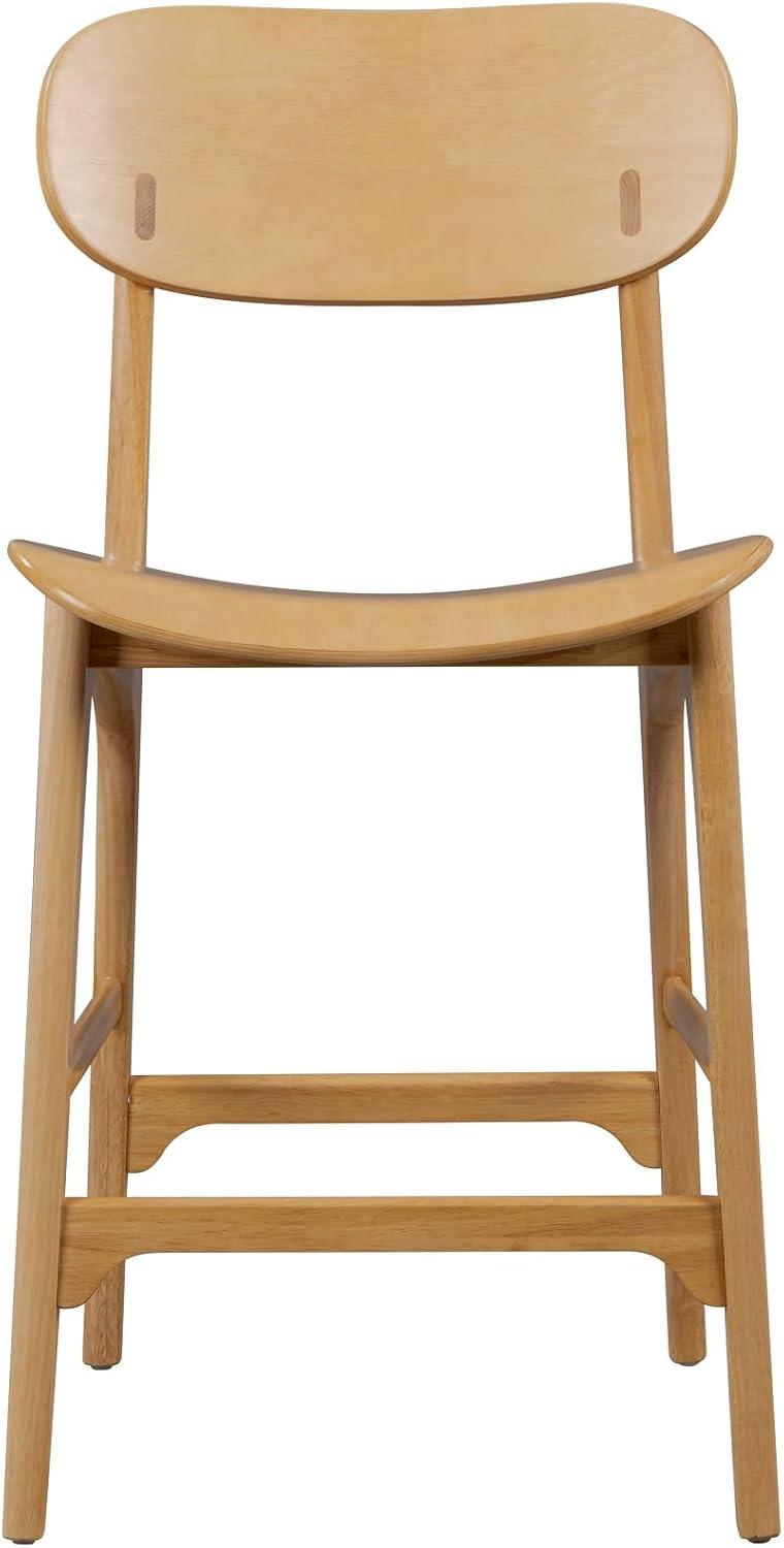 Boraam Solvang Wood Counter Height Barstool Natural