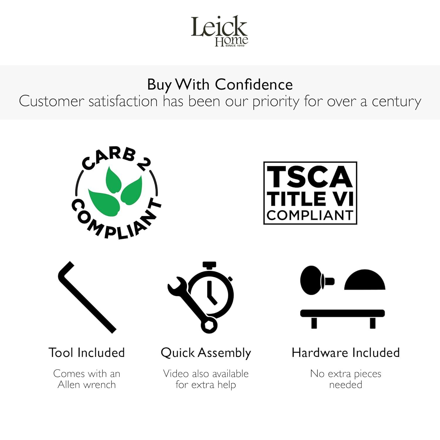 Leick Home Favorite Finds Recliner Table Smoke Gray