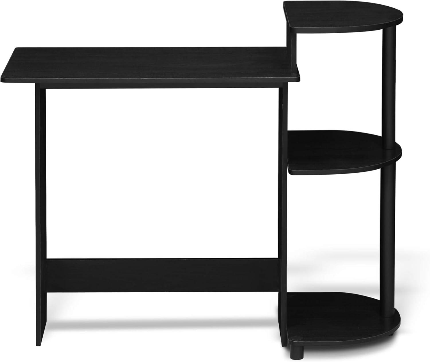 Furinno Modern Compact Computer Desk Writing Study Home Office Corner Desk with Storage Shelves