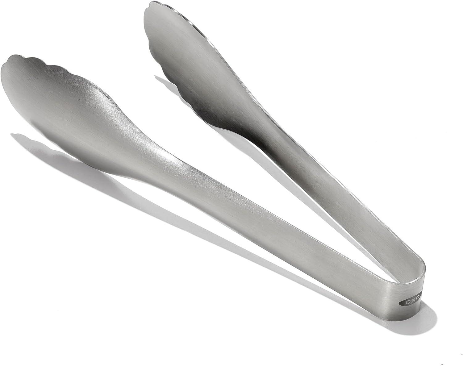 Stainless Steel Scalloped Serving Tongs