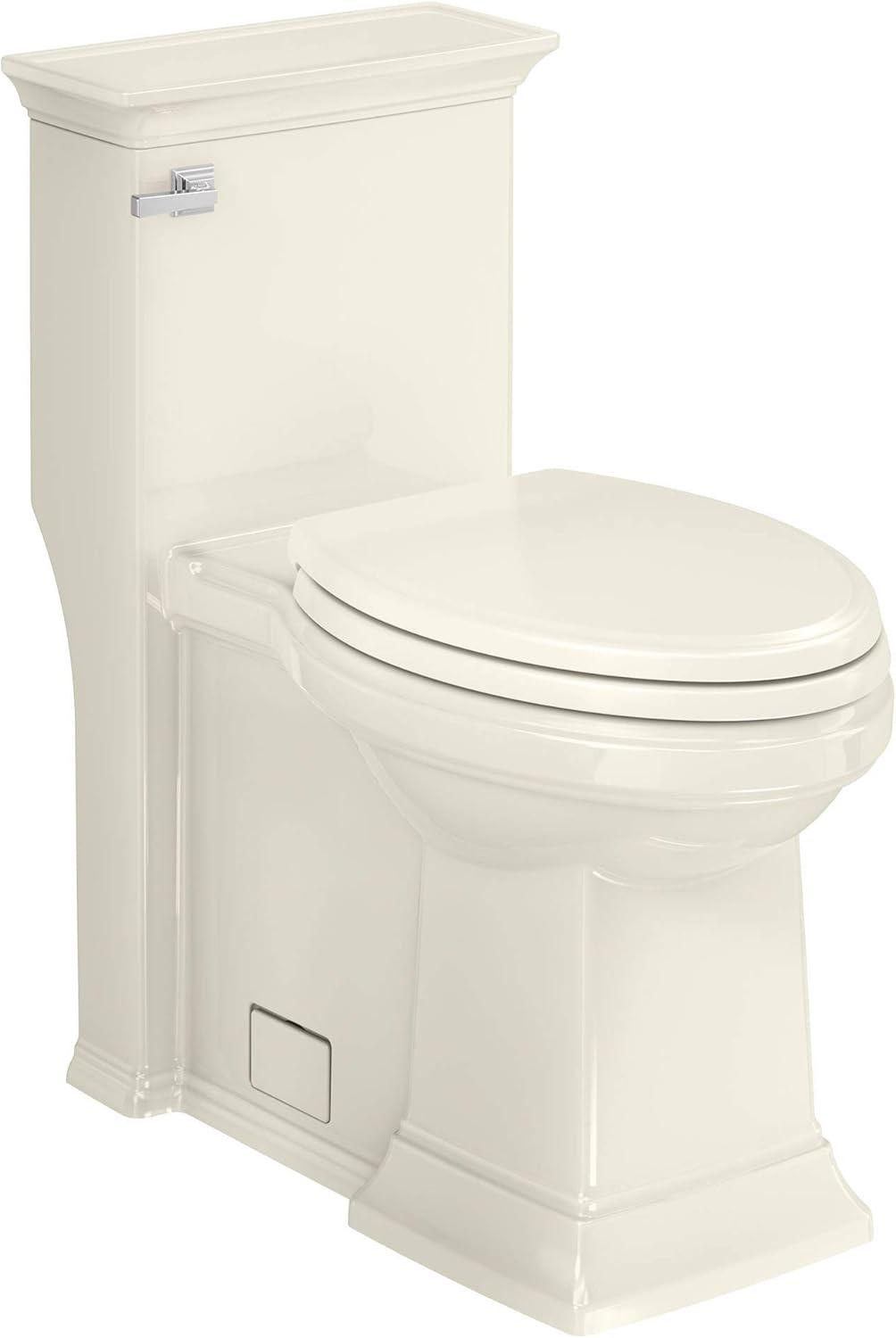 American Standard Town Square S 1-Piece 1.28 GPF Single Flush Elongated Toilet in Linen, Seat Included