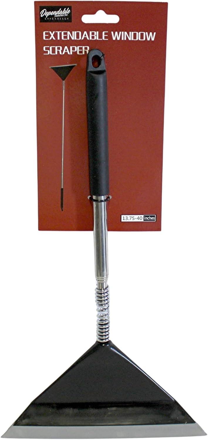 Extendable Stainless Steel and Rubber Squeegee with Telescopic Handle