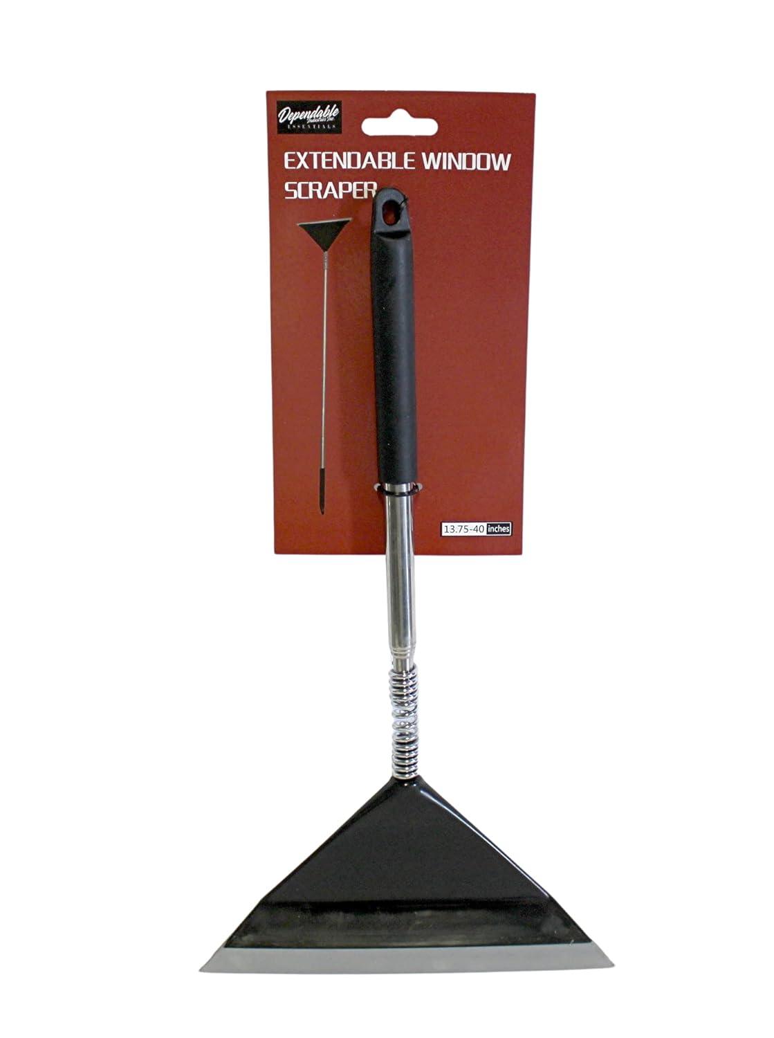 Extendable Stainless Steel and Rubber Squeegee with Telescopic Handle