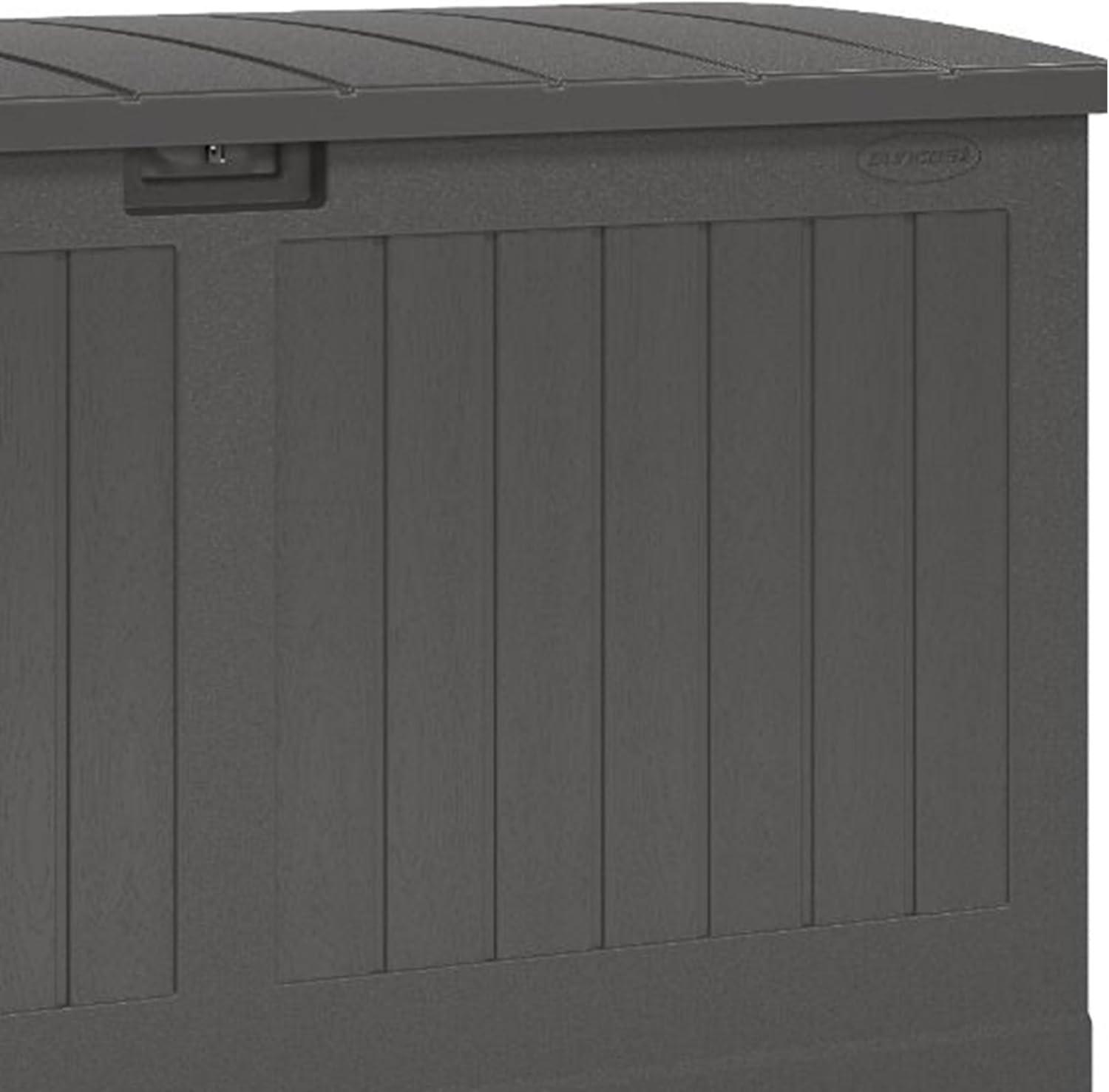 Suncast 200 Gallon Lockable Gray Plastic Deck Box