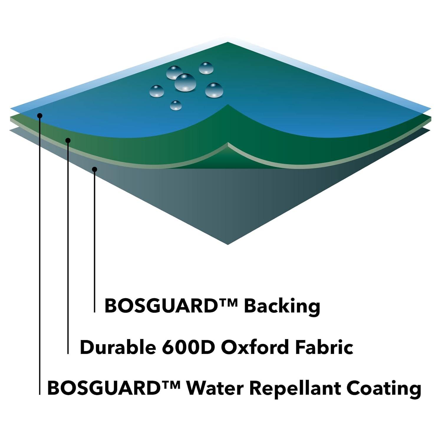 Bosmere C567 Chaise / Steamer Chair Cover - 59 x 24 in. - Green