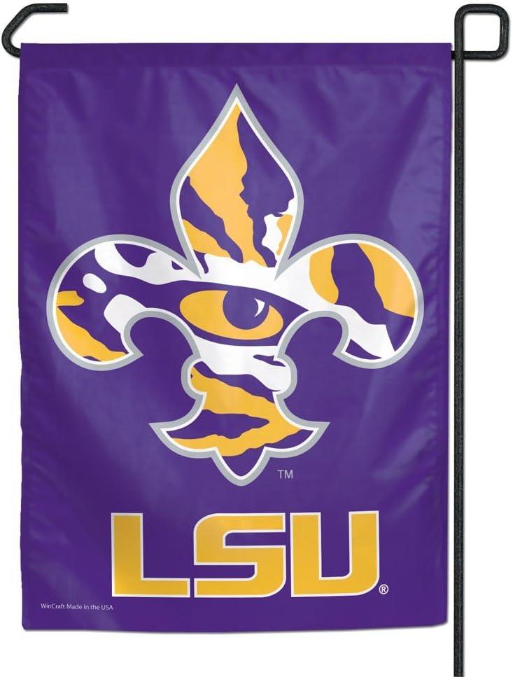 LSU Tigers Purple Polyester Garden Flag 11x15