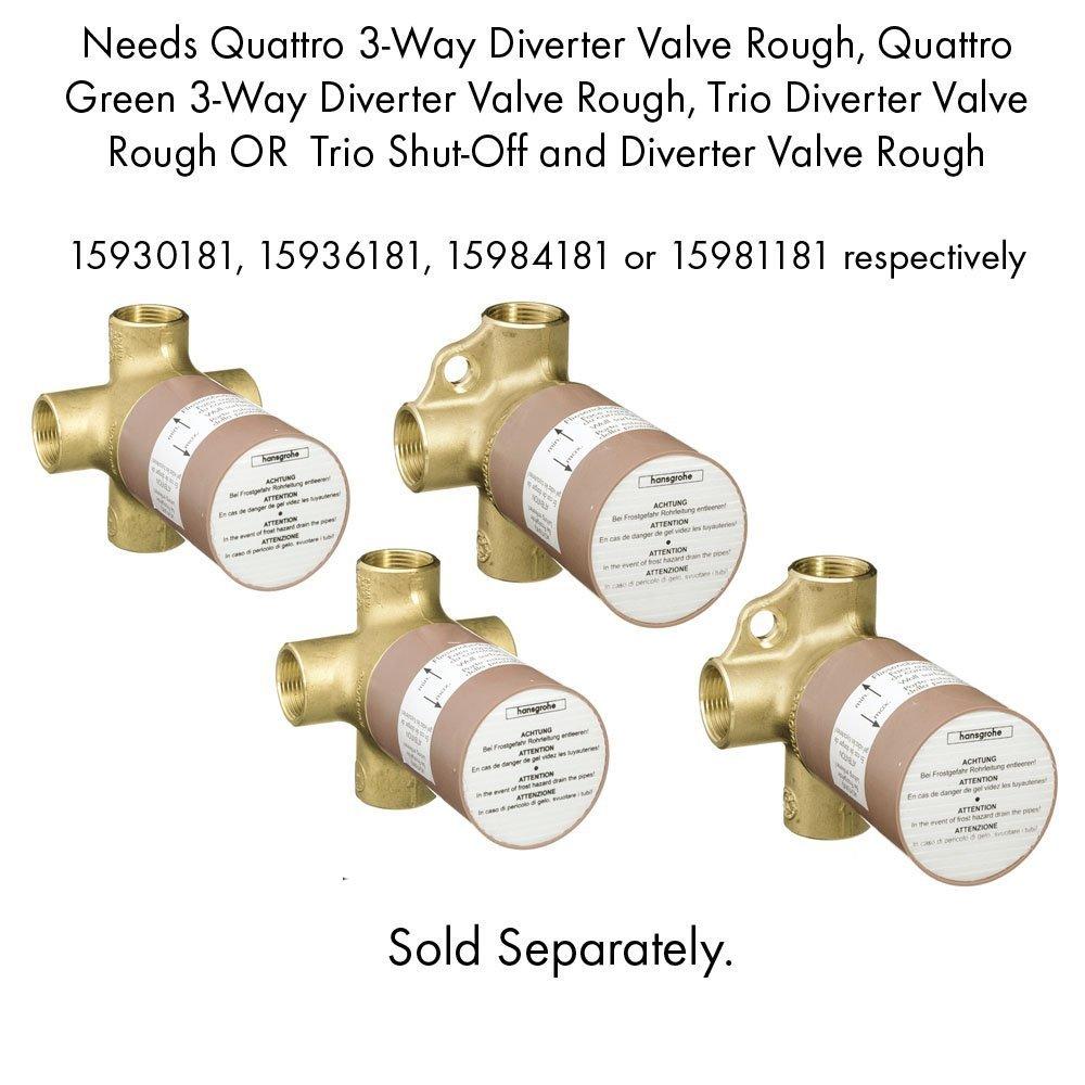 Citterio Trio/Quattro Diverter Faucet Trim with Lever Handle