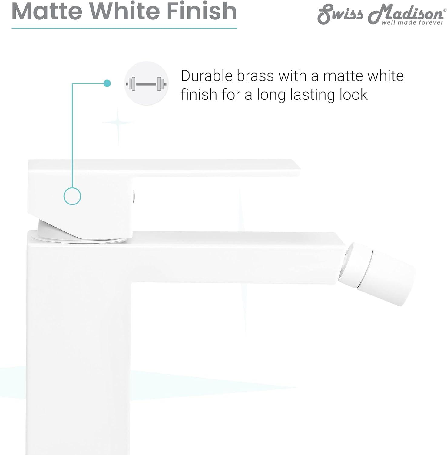 Concorde Bidet Faucet in Matte White