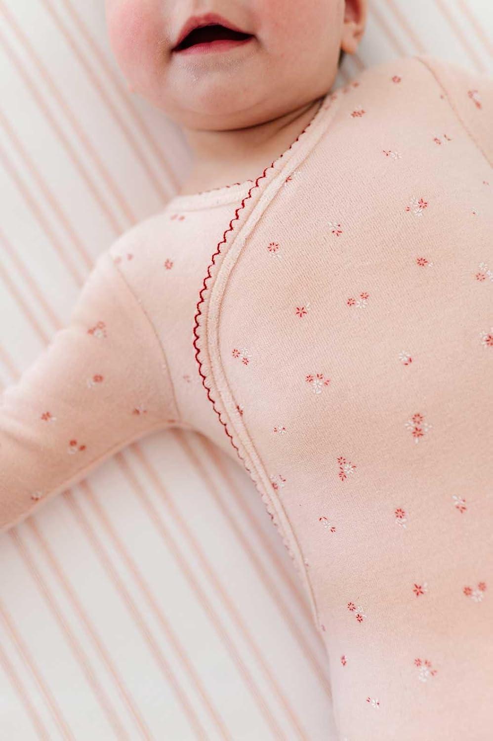 Ely's & Co. Baby Fitted Bassinet Sheet  100% Combed Jersey Cotton Pink for Baby Girl 2 Pack