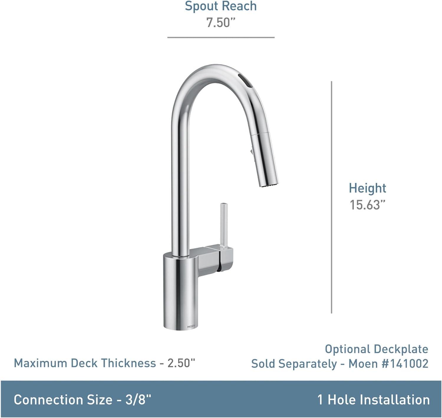 Align Smart Touchless Single Handle Kitchen Faucet with Wave and Power Clean and with Accessories