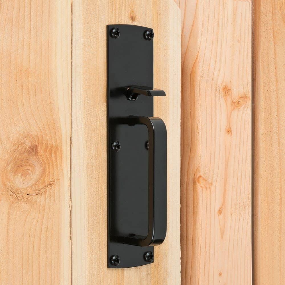 Black Steel Universal Handing Gate Thumb Latch